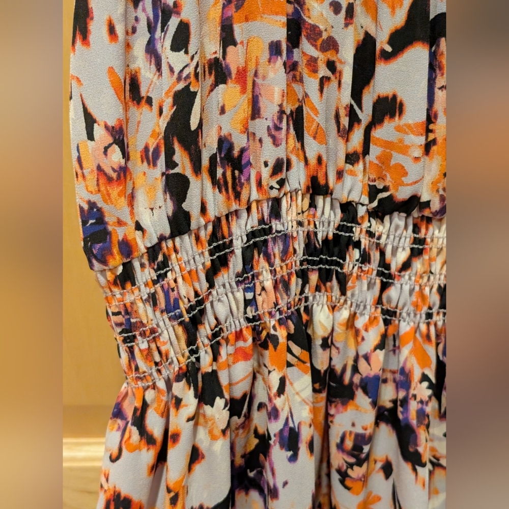 Allison Joy Multicolor Floral Midi Dress - Picture 6 of 7